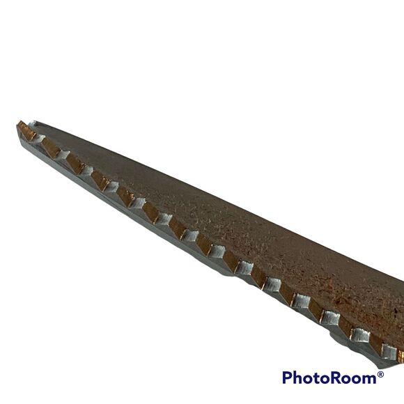 La Cross Made Italy Chrome 557 Pinking Shears 7" Blue Vintage Sewing Crafts - Picture 7 of 8